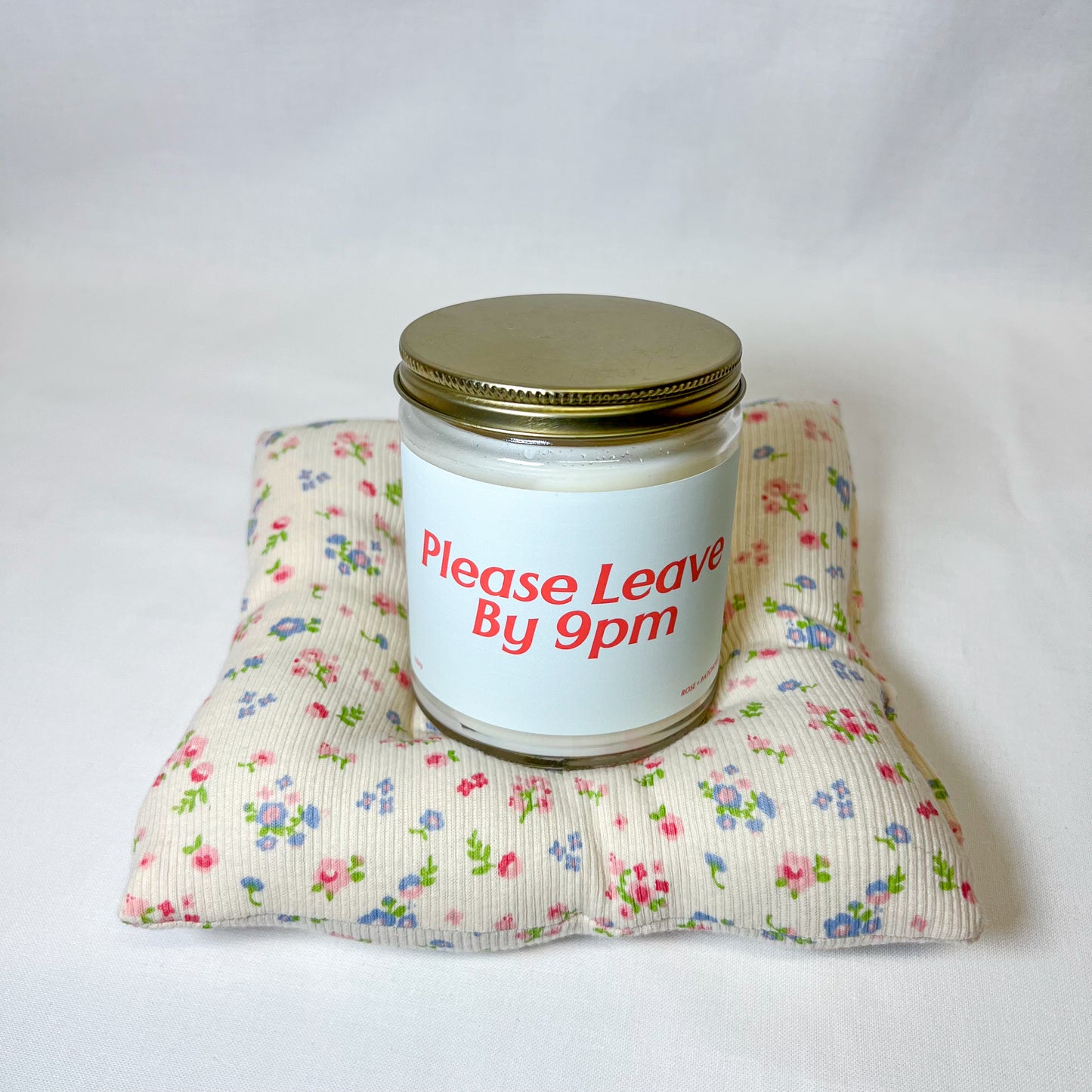 Please Leave By 9pm Candle