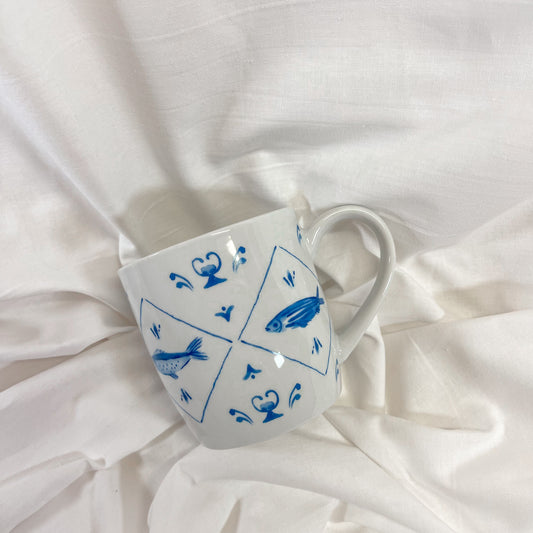 Fish Print Mug