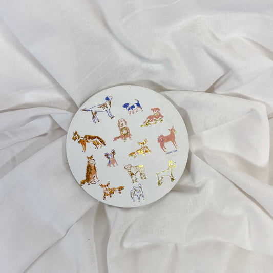 Dogs Cork Coaster