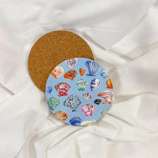 Seashells Cork Coaster