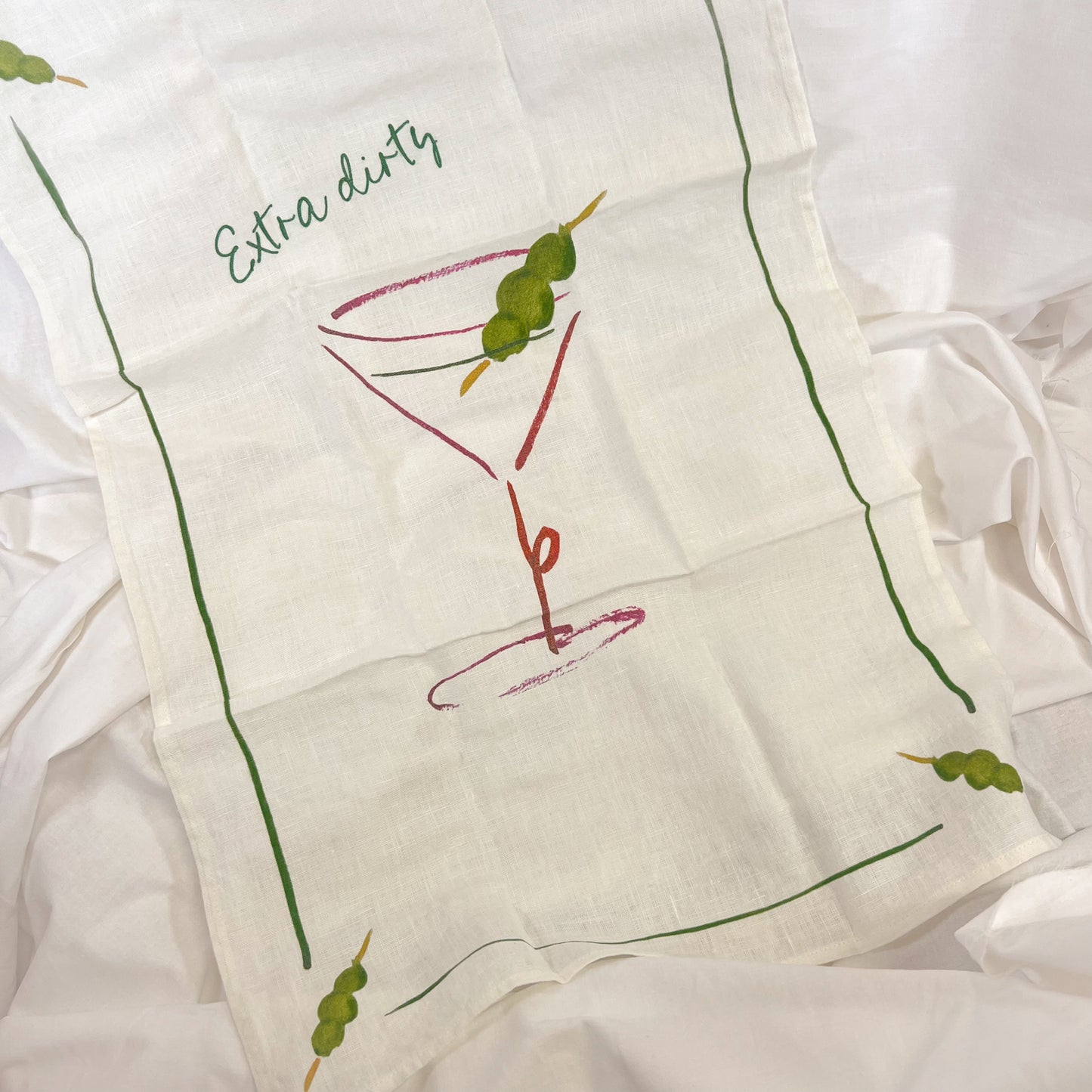 Extra Dirty Linen Tea Towel