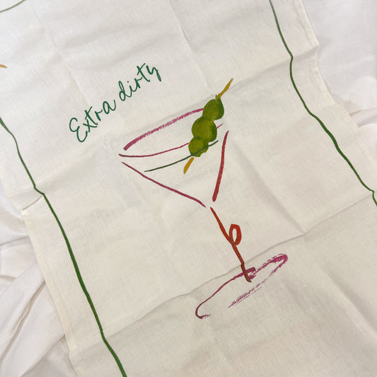 Extra Dirty Linen Tea Towel