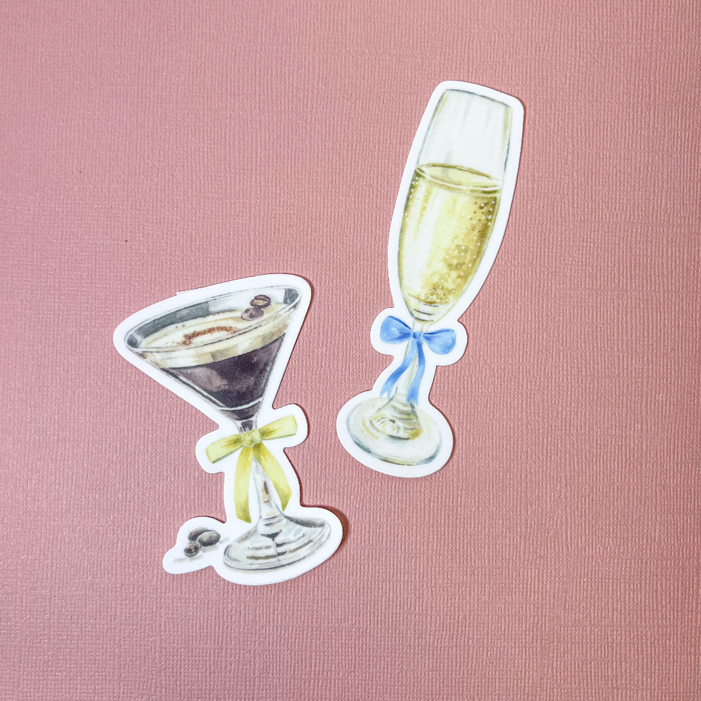 Fancy Champagne Vinyl Sticker