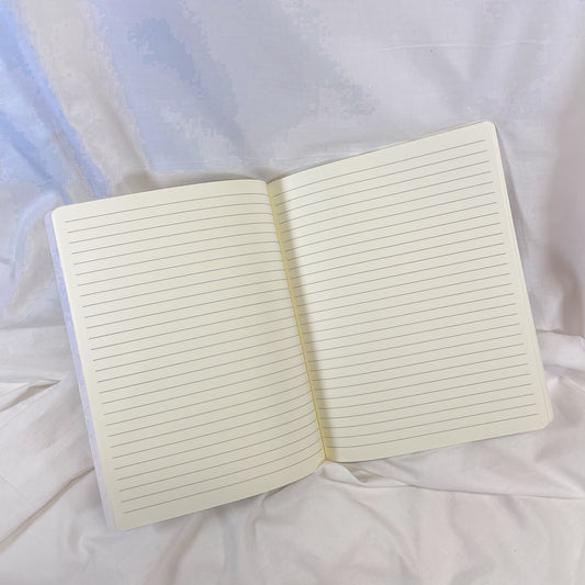 Floral Stripes Composition Notebook