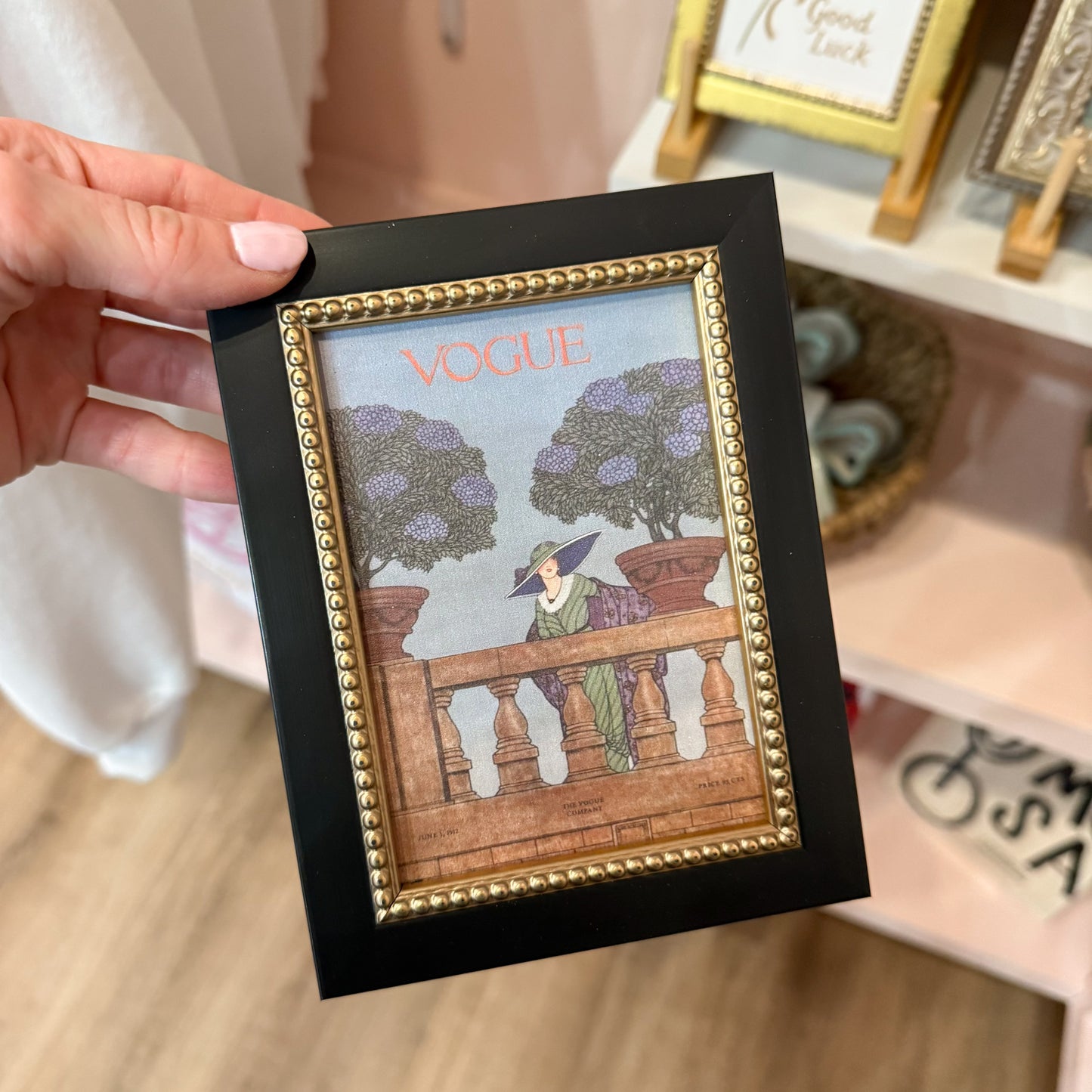 Vintage Vogue Garden Framed Wall Art