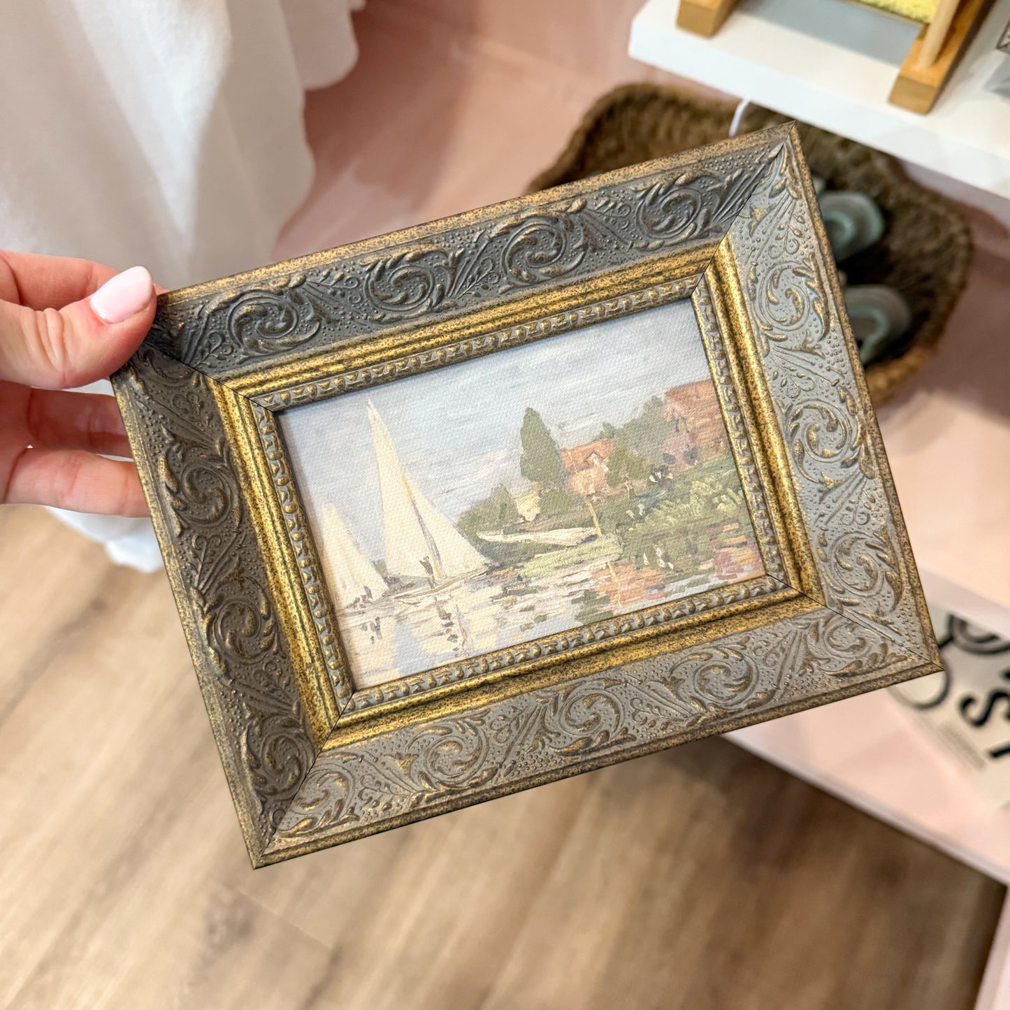 Regatta At Argenteuil Framed Wall Art