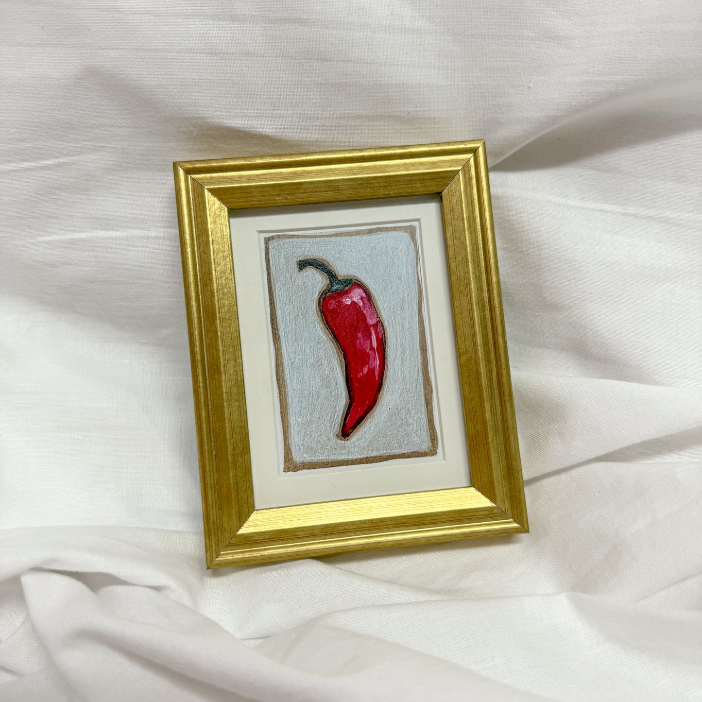 Spicy Pepper Mini Framed Wall Art