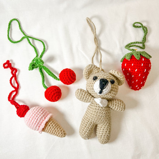 Crochet Car Mirror Hanging