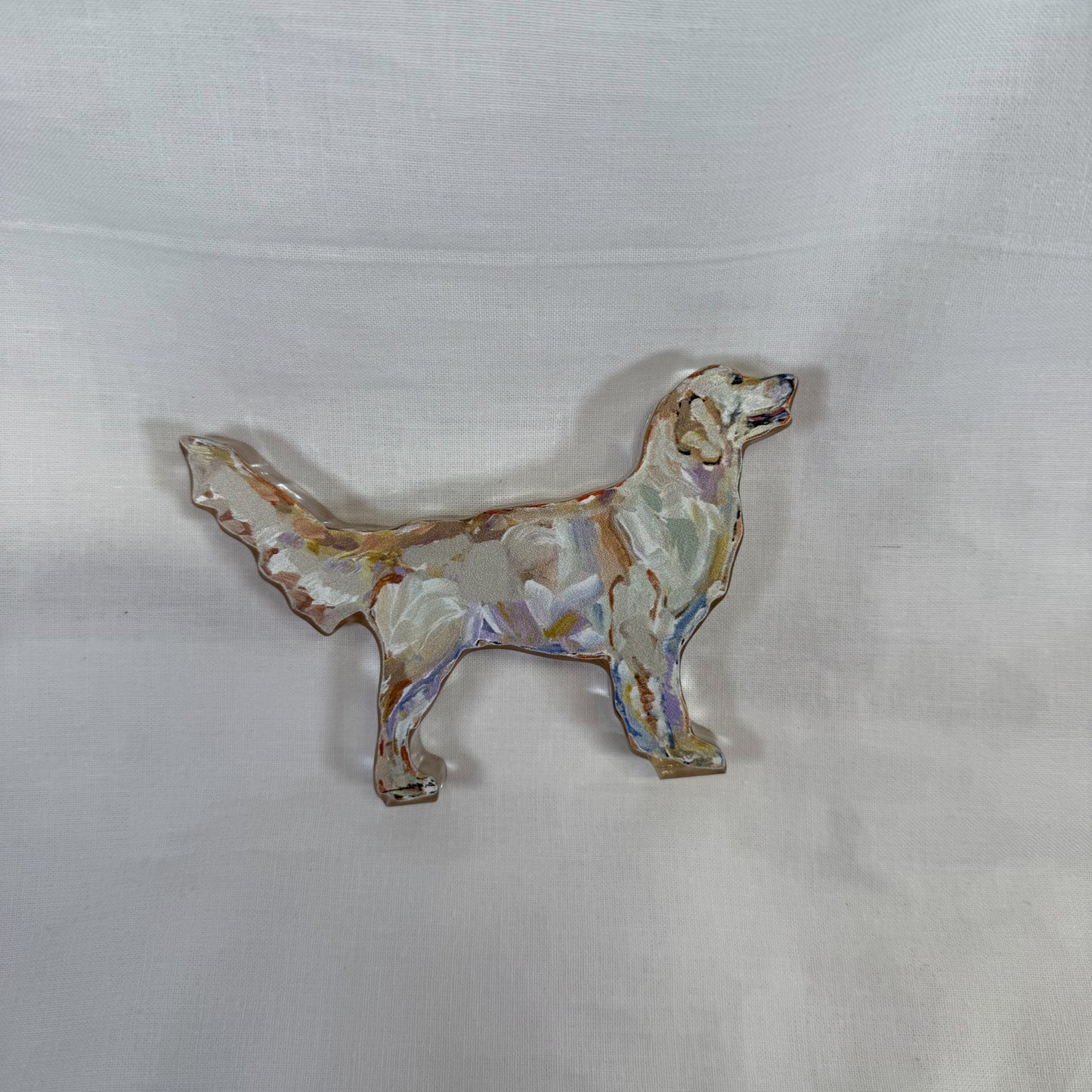 Acrylic Golden Retriever