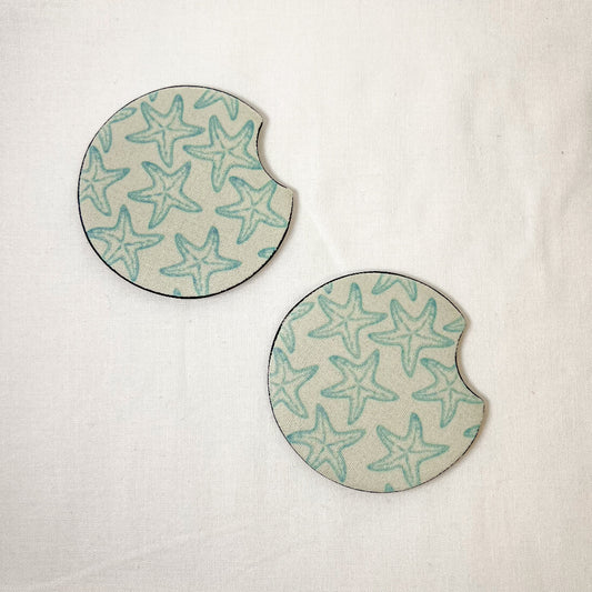 Starfish Car Coaster Set