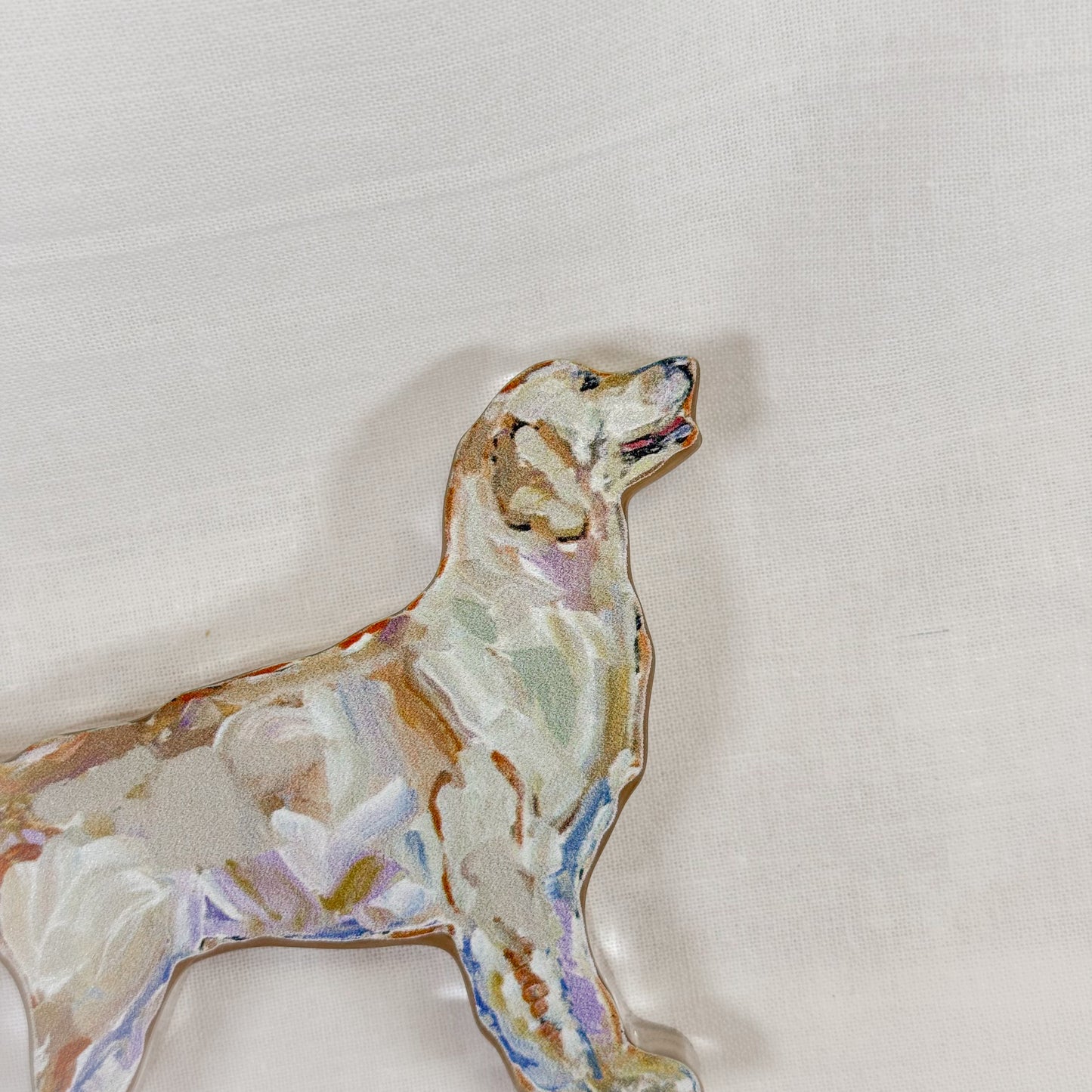 Acrylic Golden Retriever