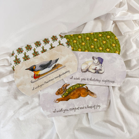 Vintage Christmas Paper Gift Box