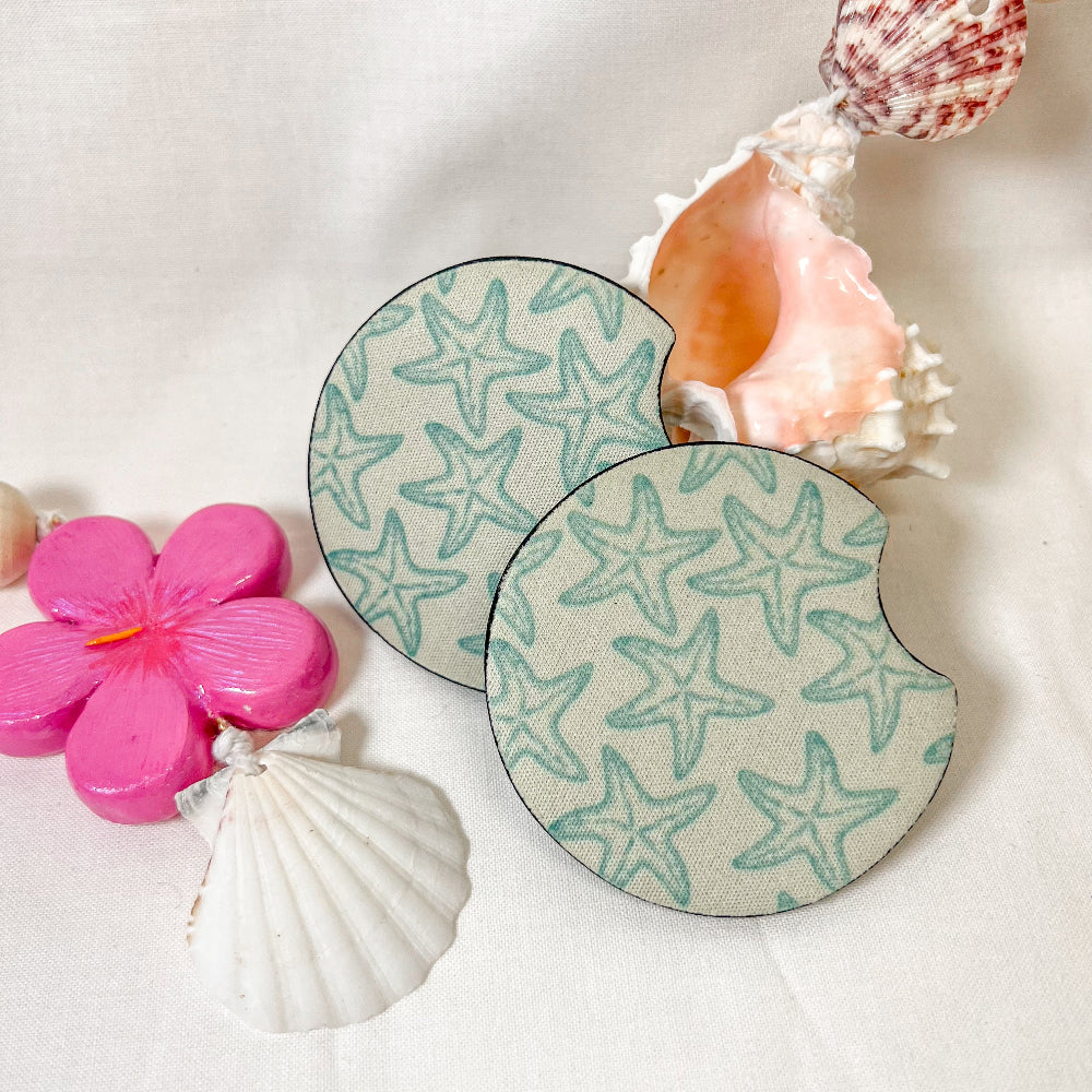 Starfish Car Coaster Set