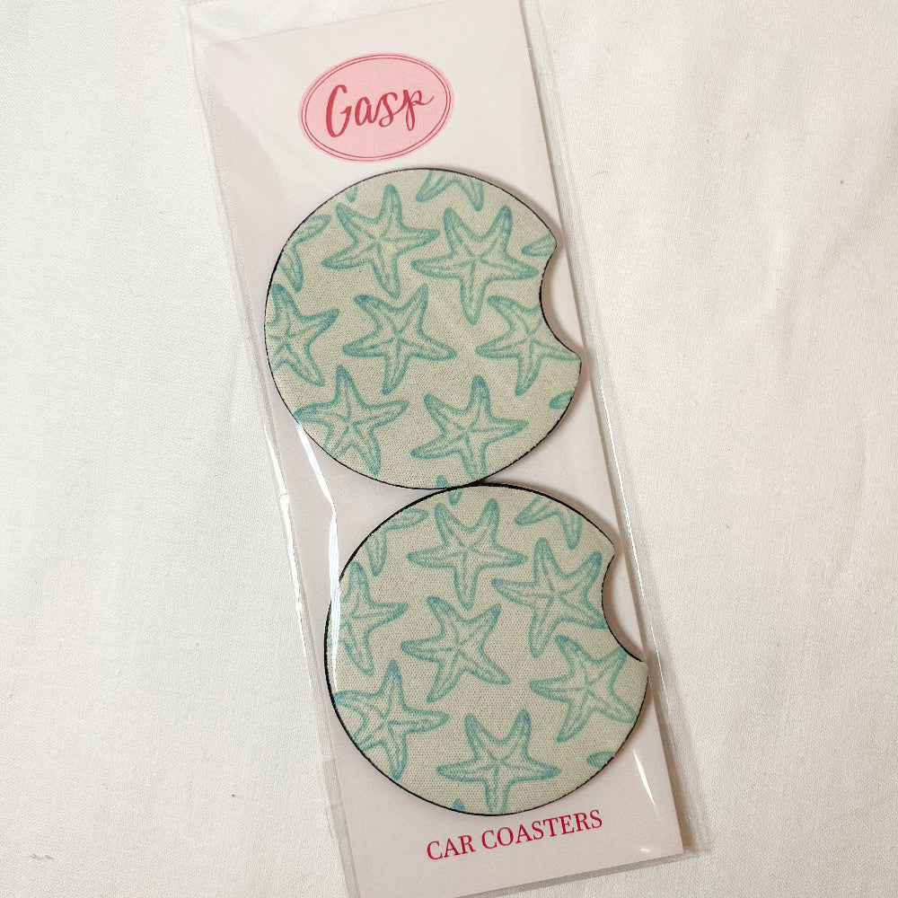 Starfish Car Coaster Set