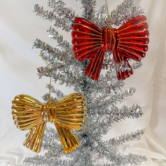 Metallic Bow Ornament