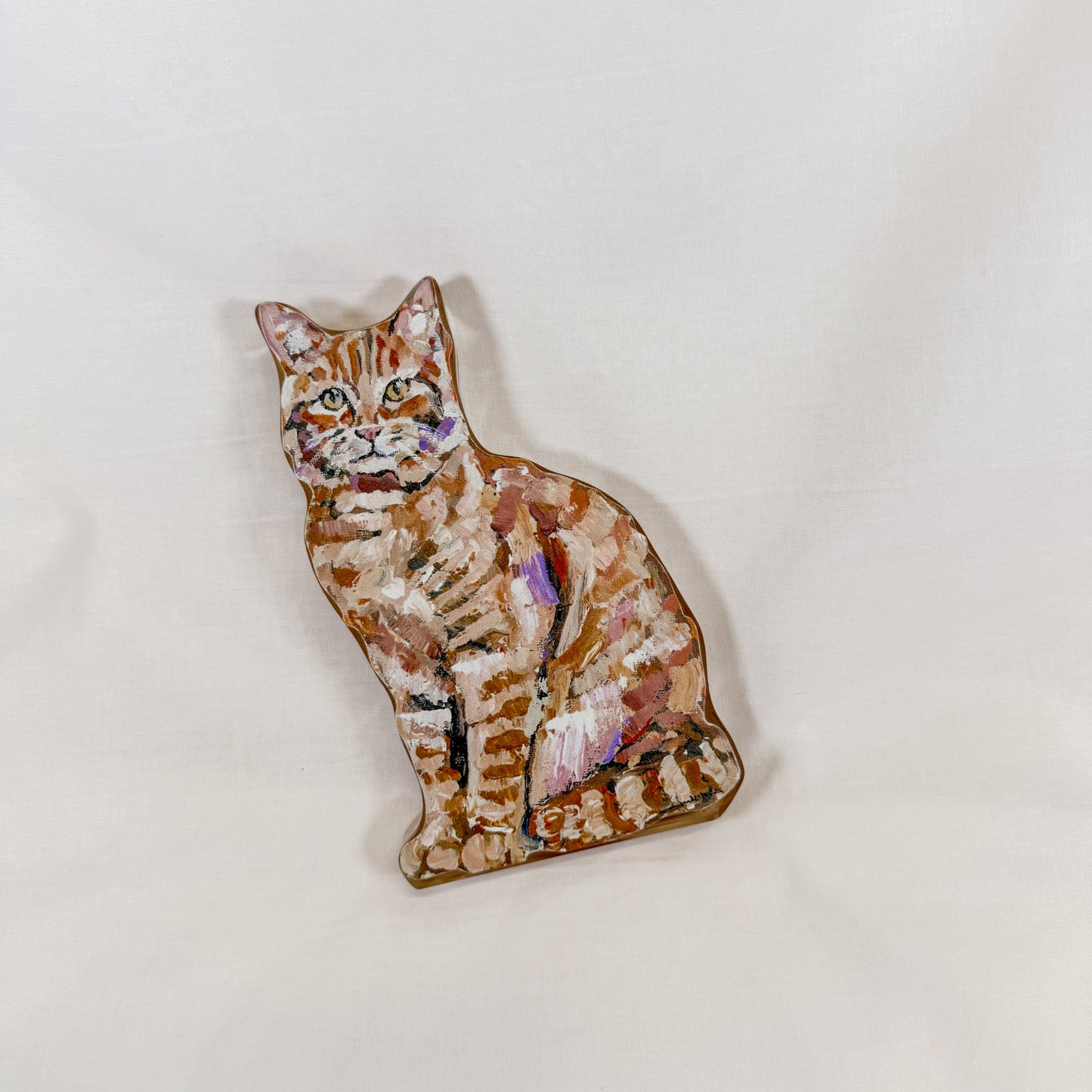 Acrylic Tabby Cat