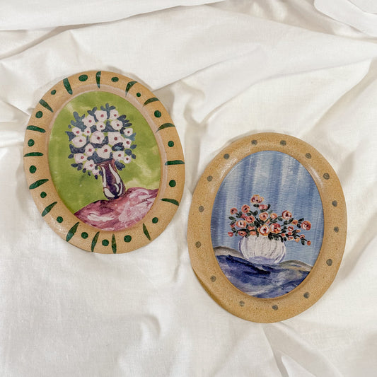 Floral Stone Wall Art