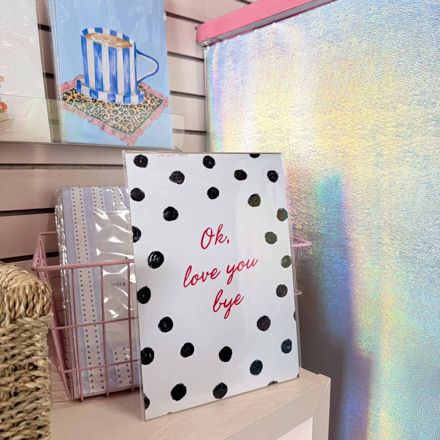 Love You Bye Wall Art Print