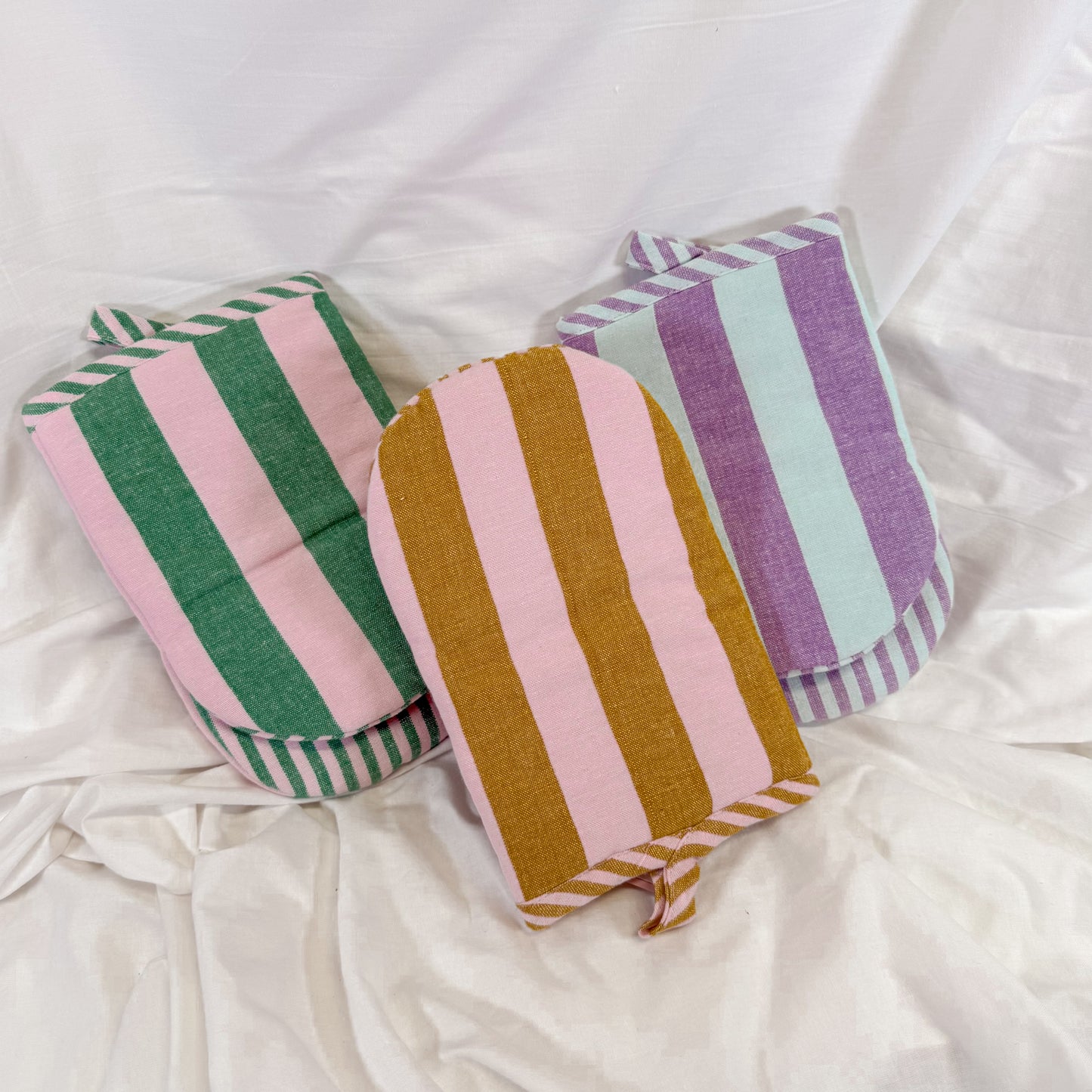 Color Block Stripe Oven Mit