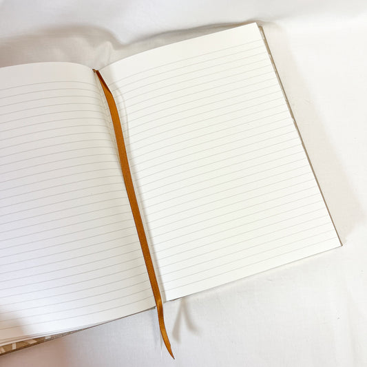 Gold Bow Hardcover Journal