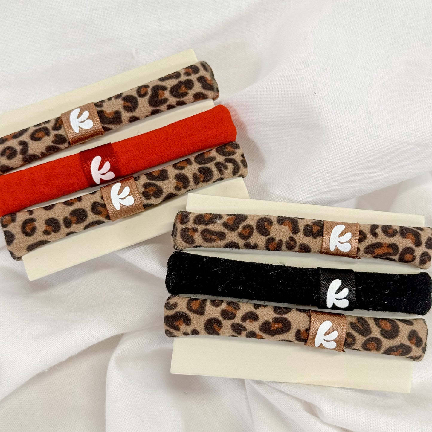 Cheetah Soft Hair Tie Set