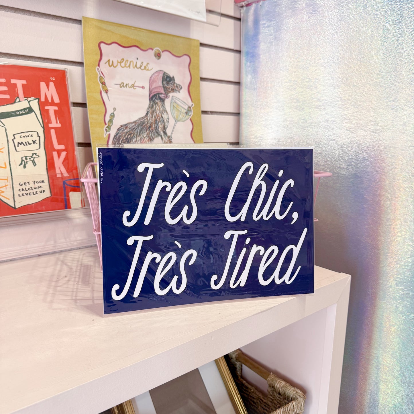 Tres Tired Wall Art Print