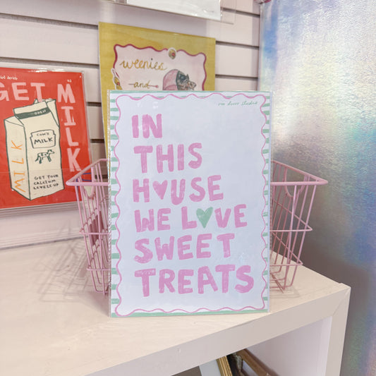 We Love Sweet Treats Wall Art Print