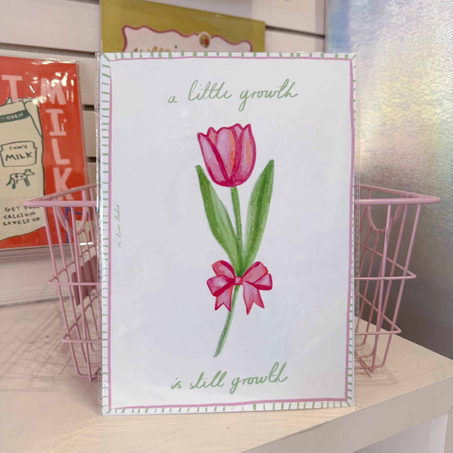 Growing Tulip Wall Art Print