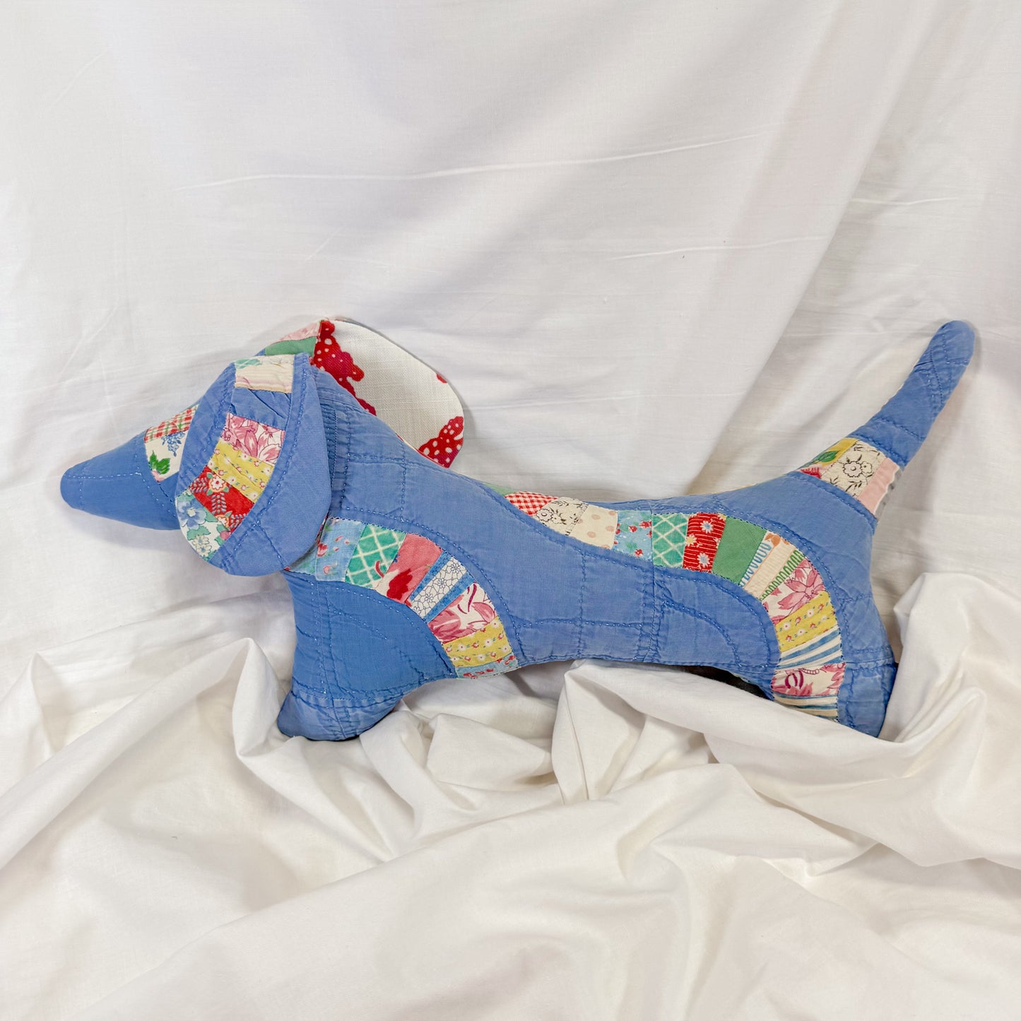 Quilted Dachshund Pillow