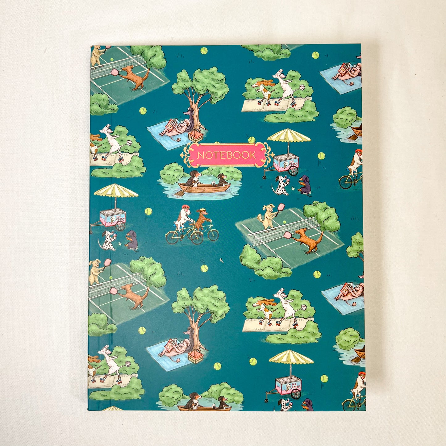 Dog Park Softcover Lined Notebook