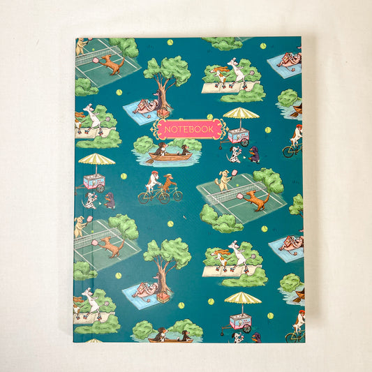 Dog Park Softcover Lined Notebook