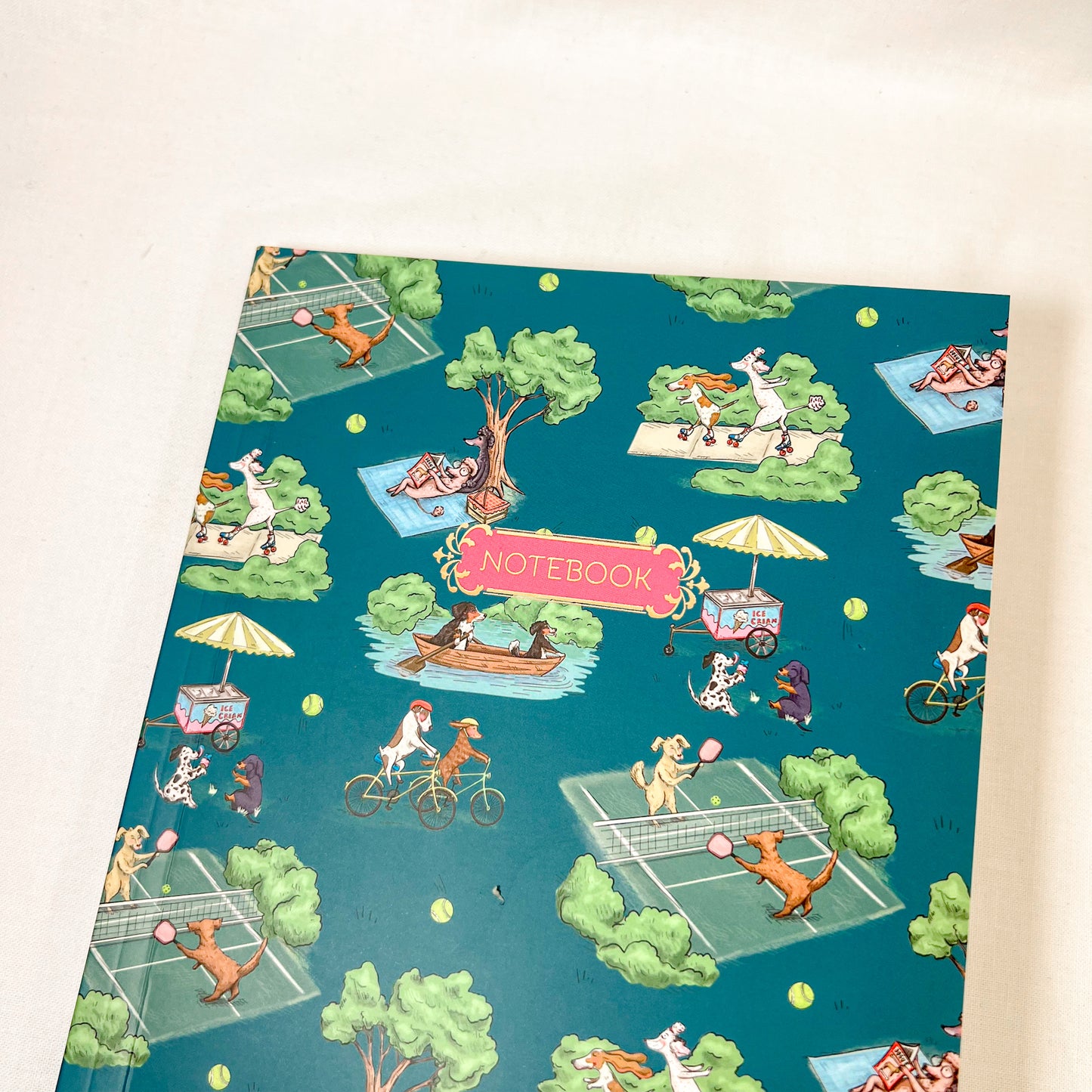 Dog Park Softcover Lined Notebook