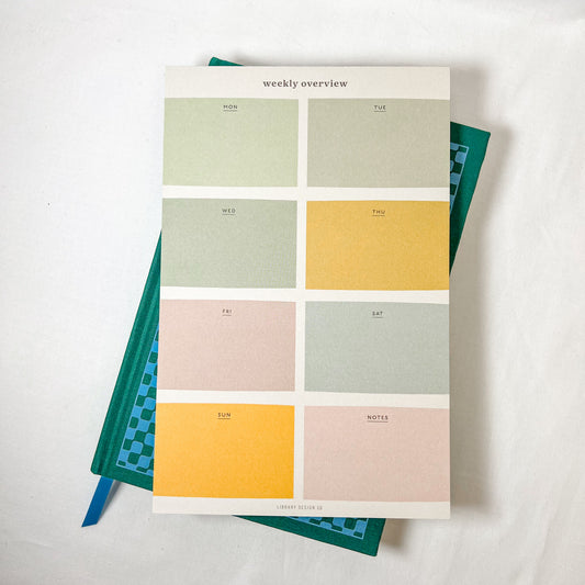 Pastel Color Block Weekly Planner Notepad