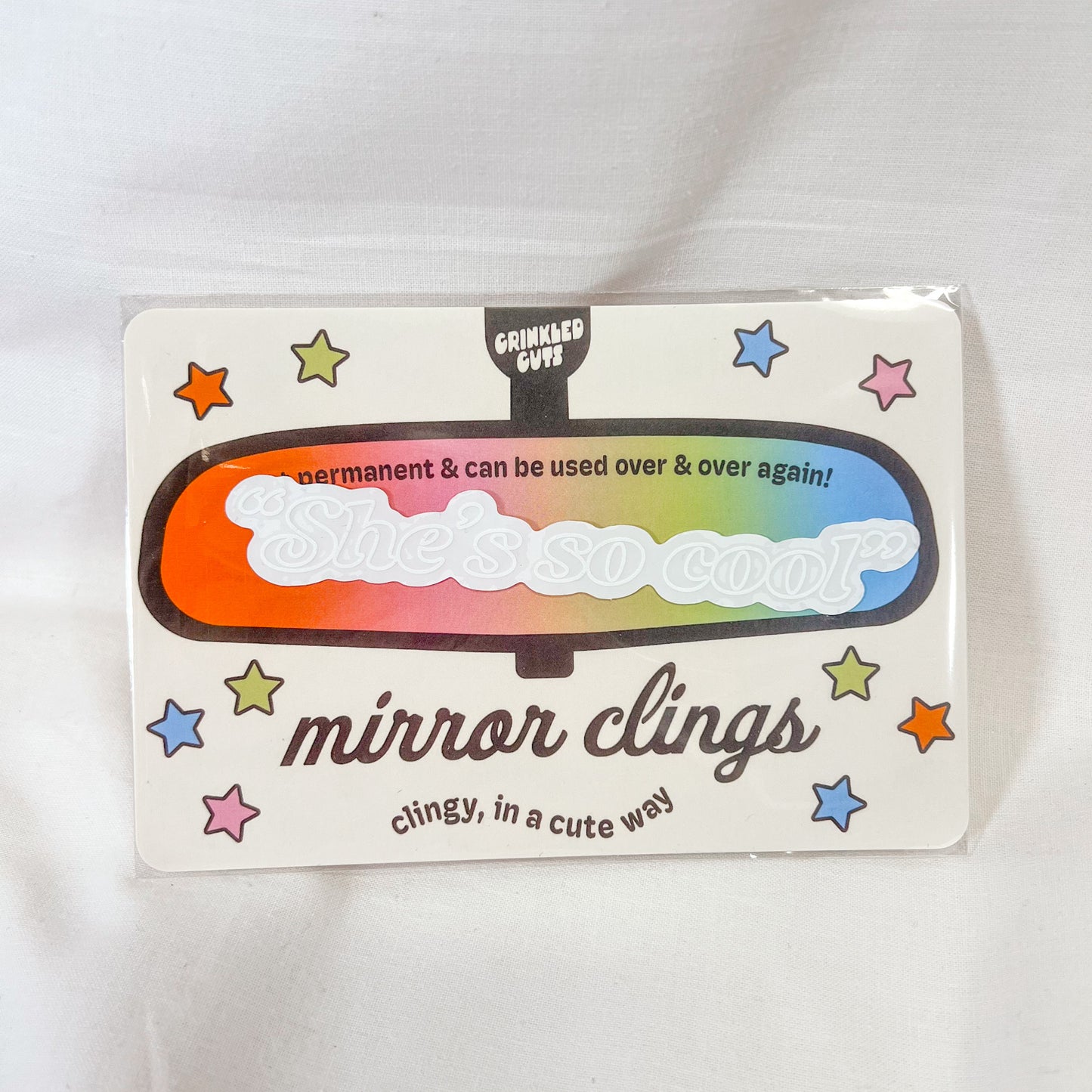 She's So Cool Car Mirror Cling