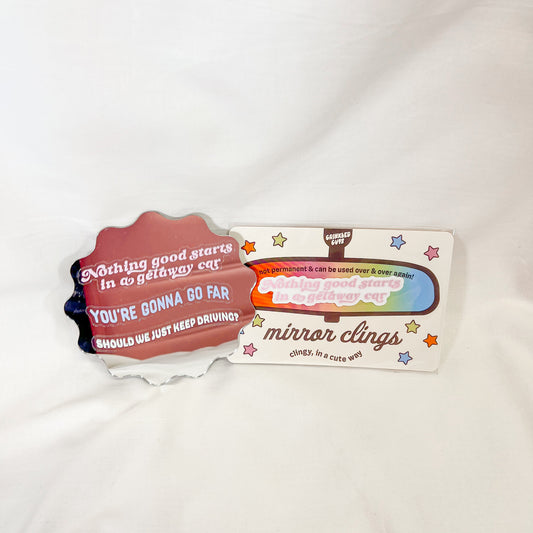Getaway Car Mirror Cling