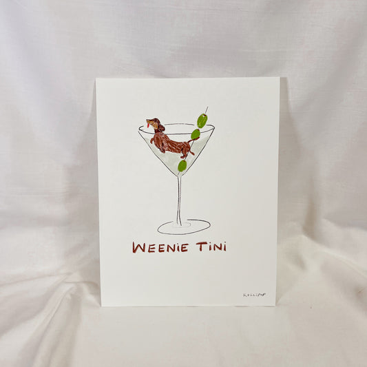 Weenie Tini Wall Art Print