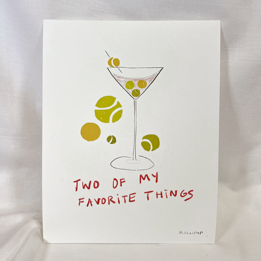 Tennis Tini Wall Art Print