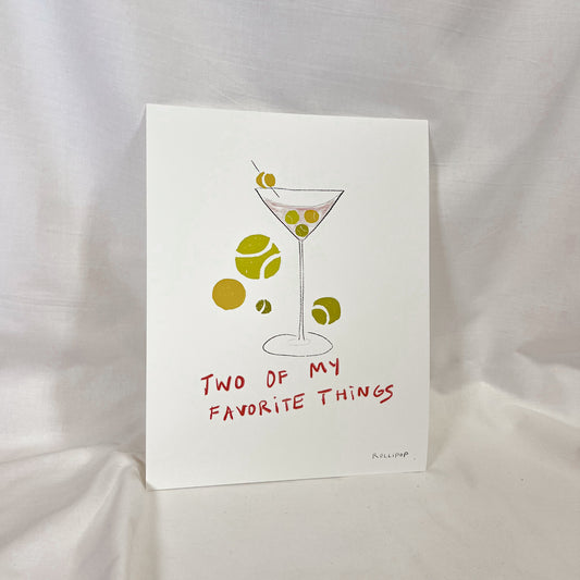 Tennis Tini Wall Art Print