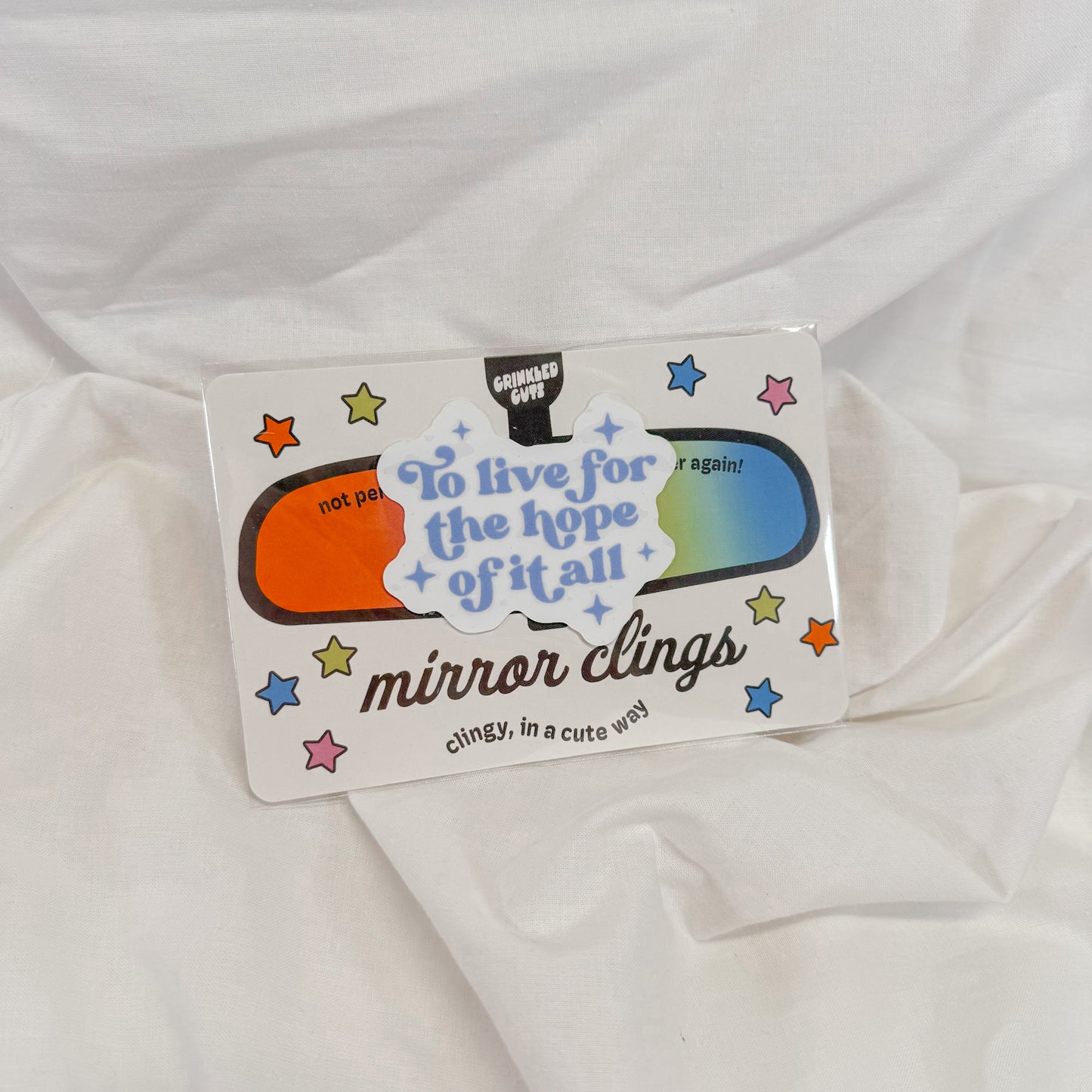 Hope Of It All Car Mirror Cling