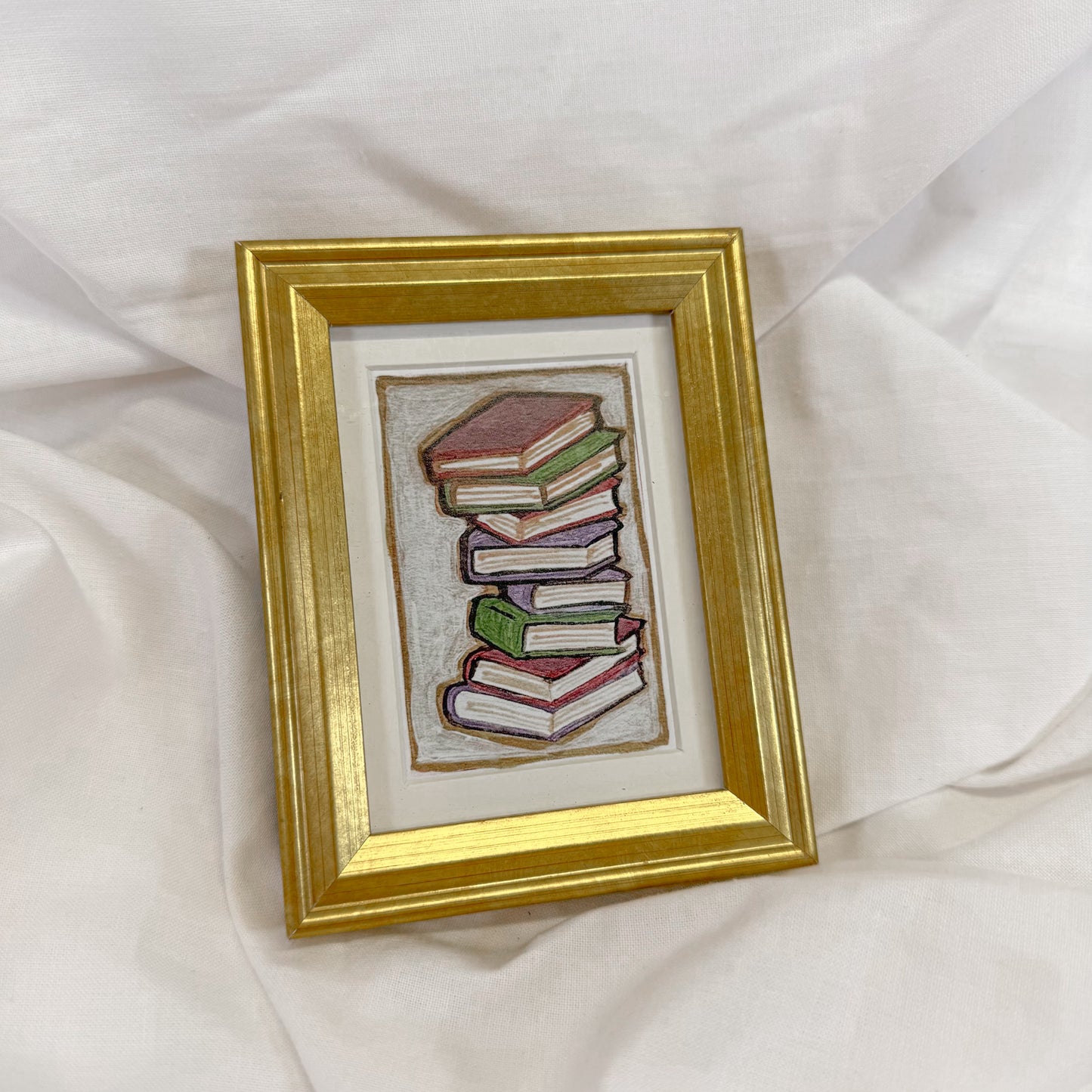 Books Mini Framed Wall Art