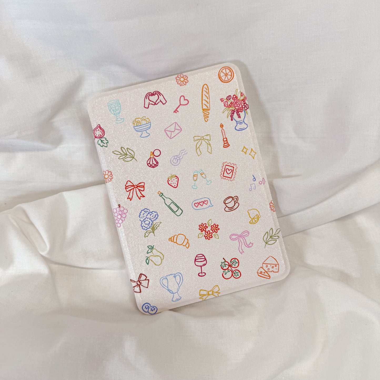 Girly Doodles Clear Back Kindle Case