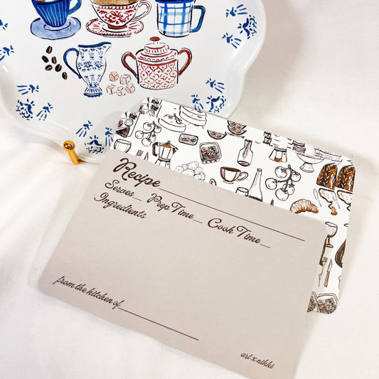 Breakfast Spread Recipe Card Set