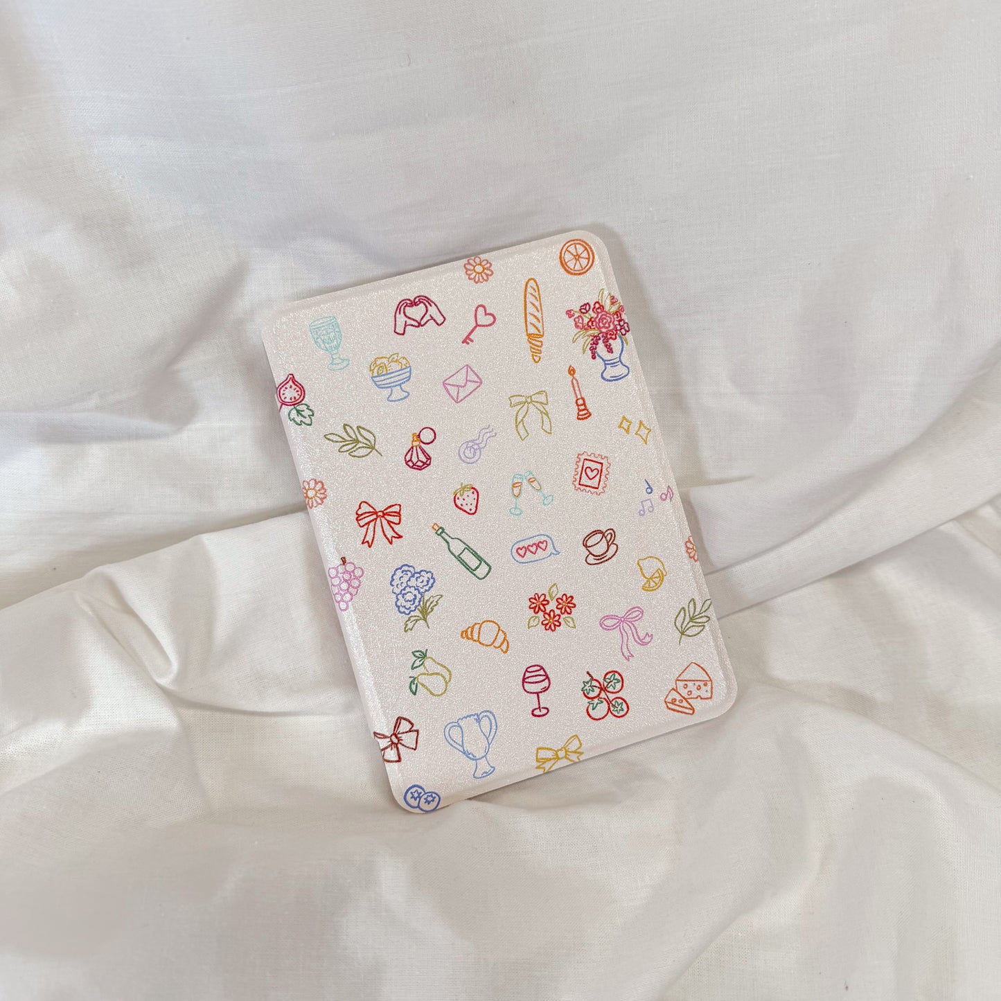Girly Doodles Clear Back Kindle Case