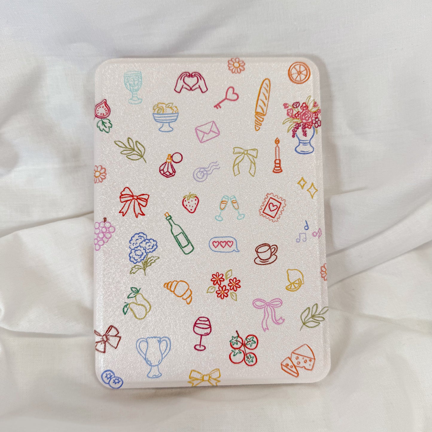 Girly Doodles Clear Back Kindle Case