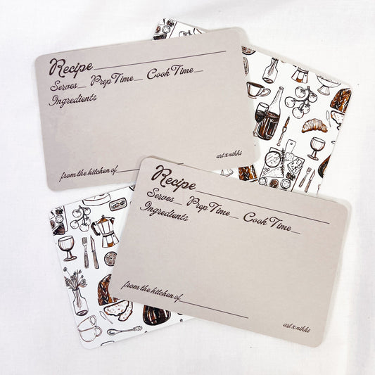 Breakfast Spread Recipe Card Set