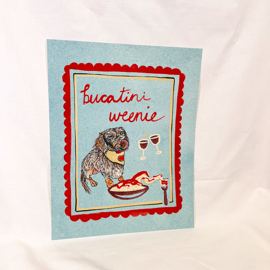 Bucatini Weenie Wall Art Print