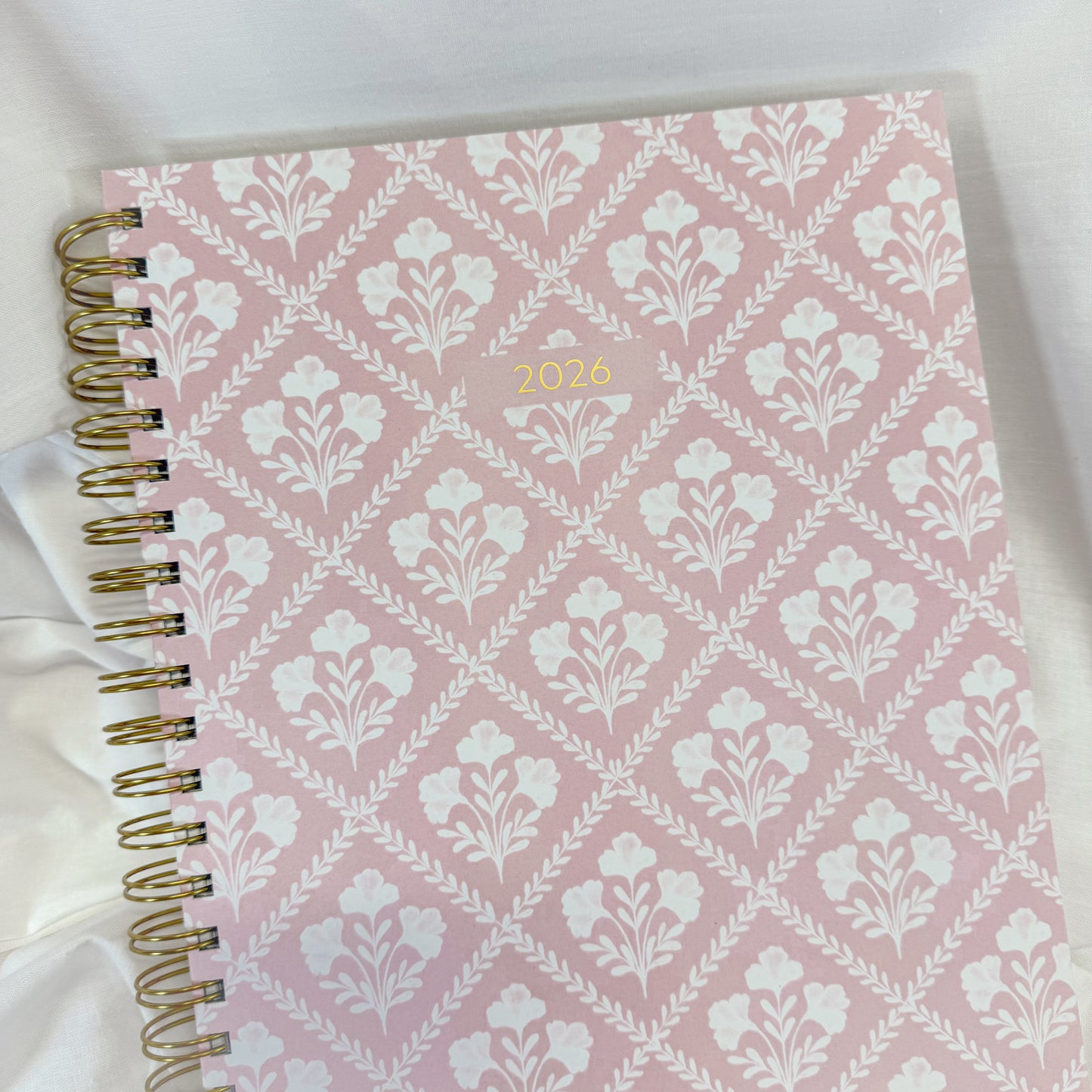 Pink Block Floral 2026 Planner