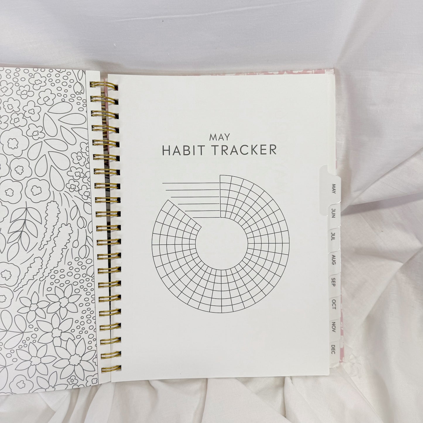 Pink Block Floral 2026 Planner
