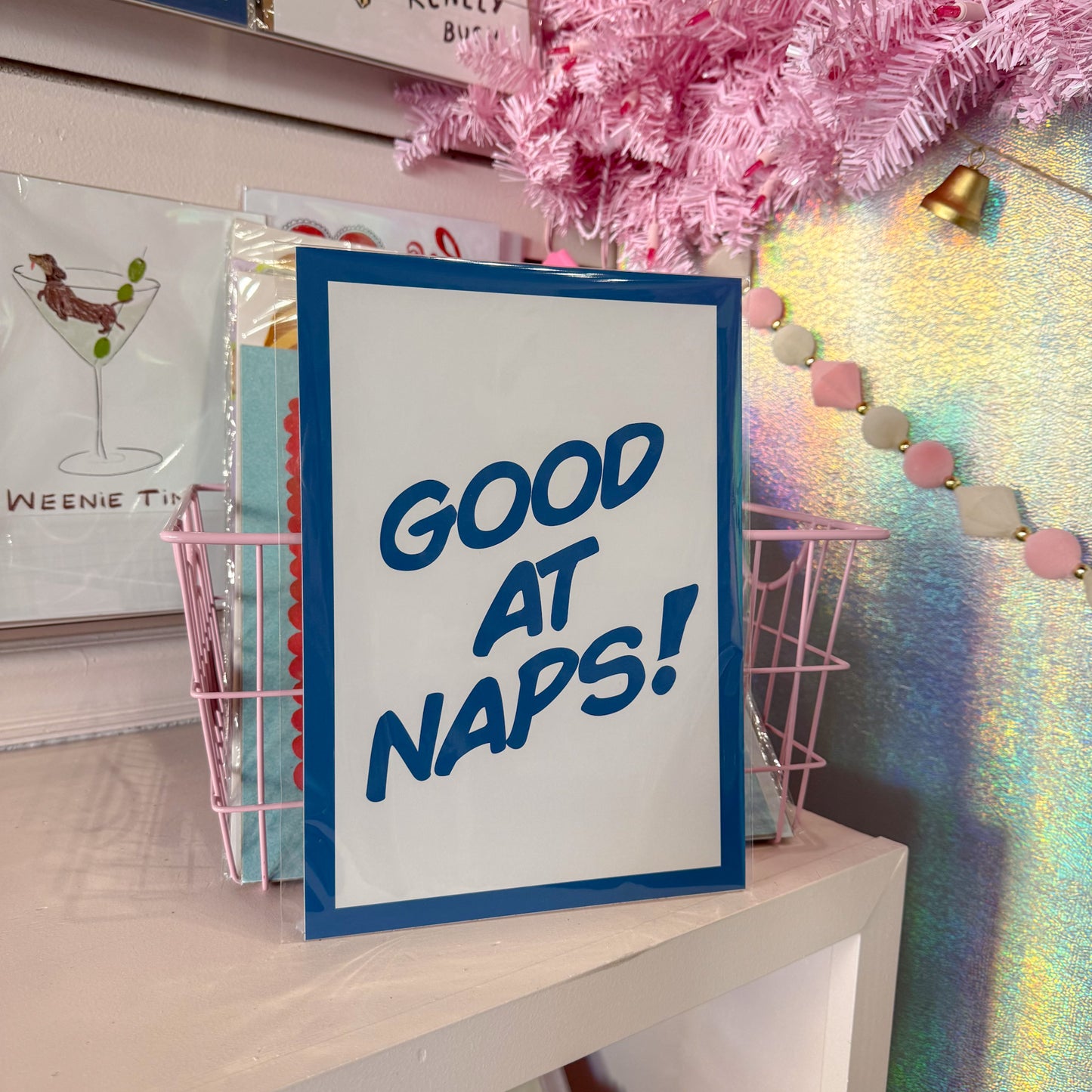 Good At Naps Wall Art Print
