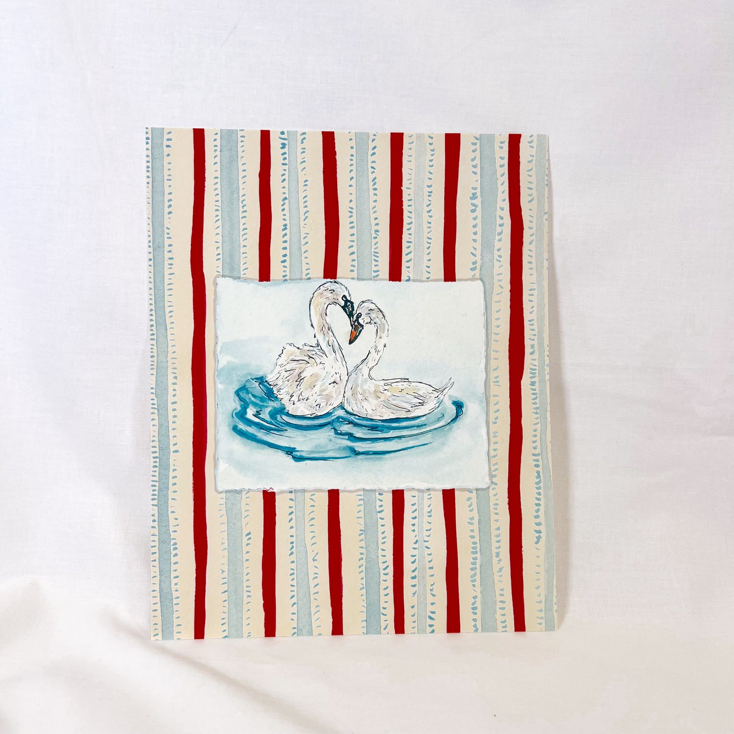 Swan Lovers Wall Art Print